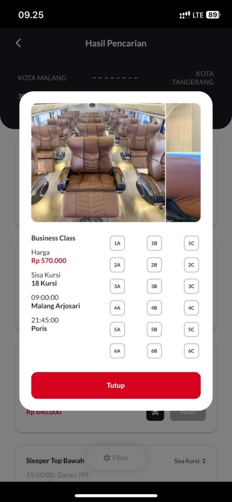 Juragan99 Online Bus Ticketing Mobile Apps 3