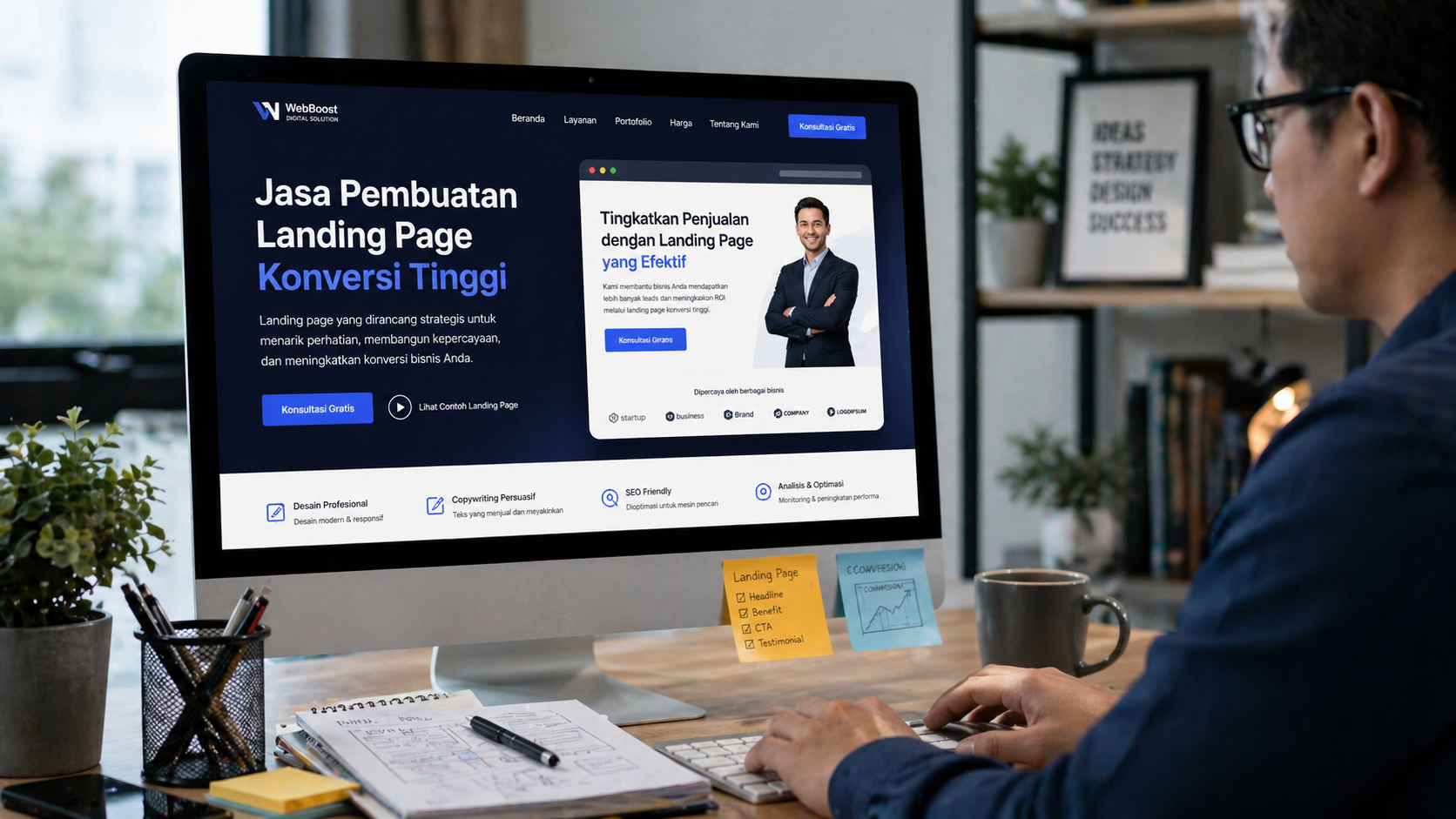 Solusi Cerdas Bisnis Digital: Jasa Pembuatan Landing Page Konversi Tinggi yang Siap Scale Up