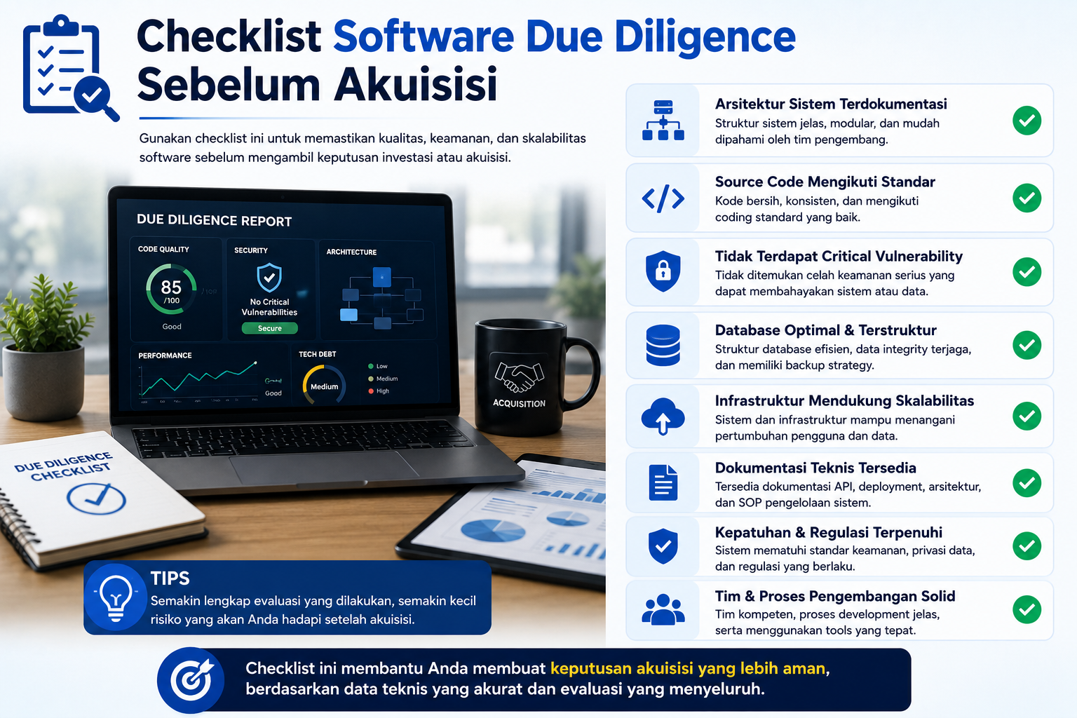 Checklist Software Due Diligence Sebelum Akuisisi