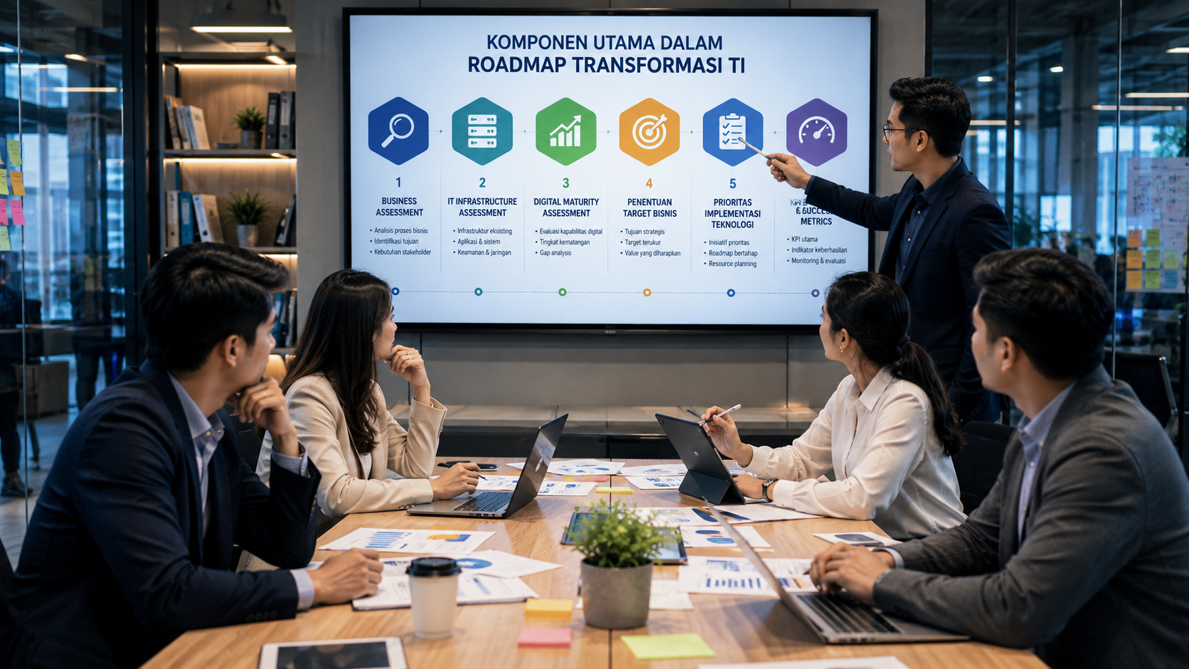 Komponen Utama dalam Roadmap Transformasi TI