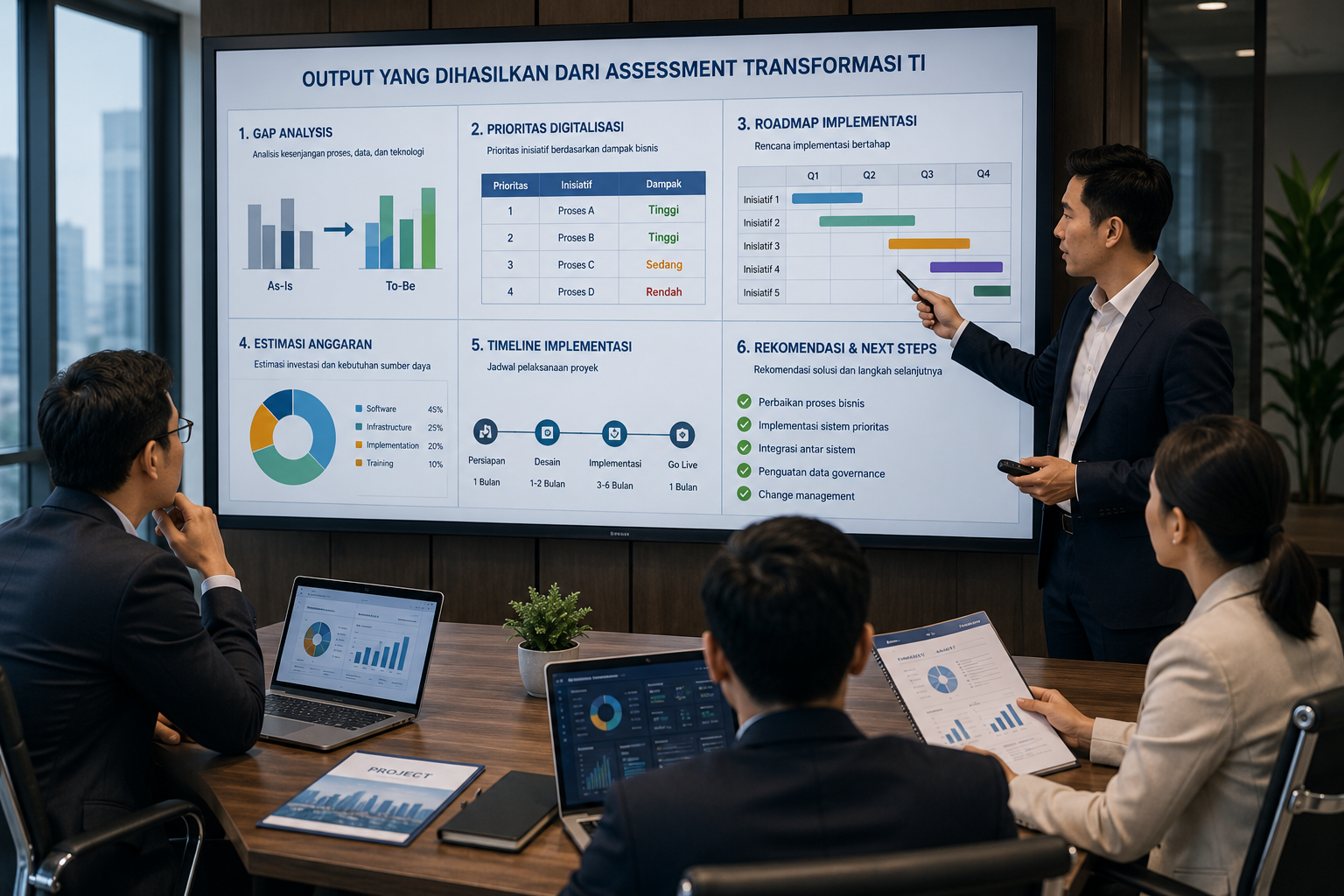 Output yang Dihasilkan dari Assessment