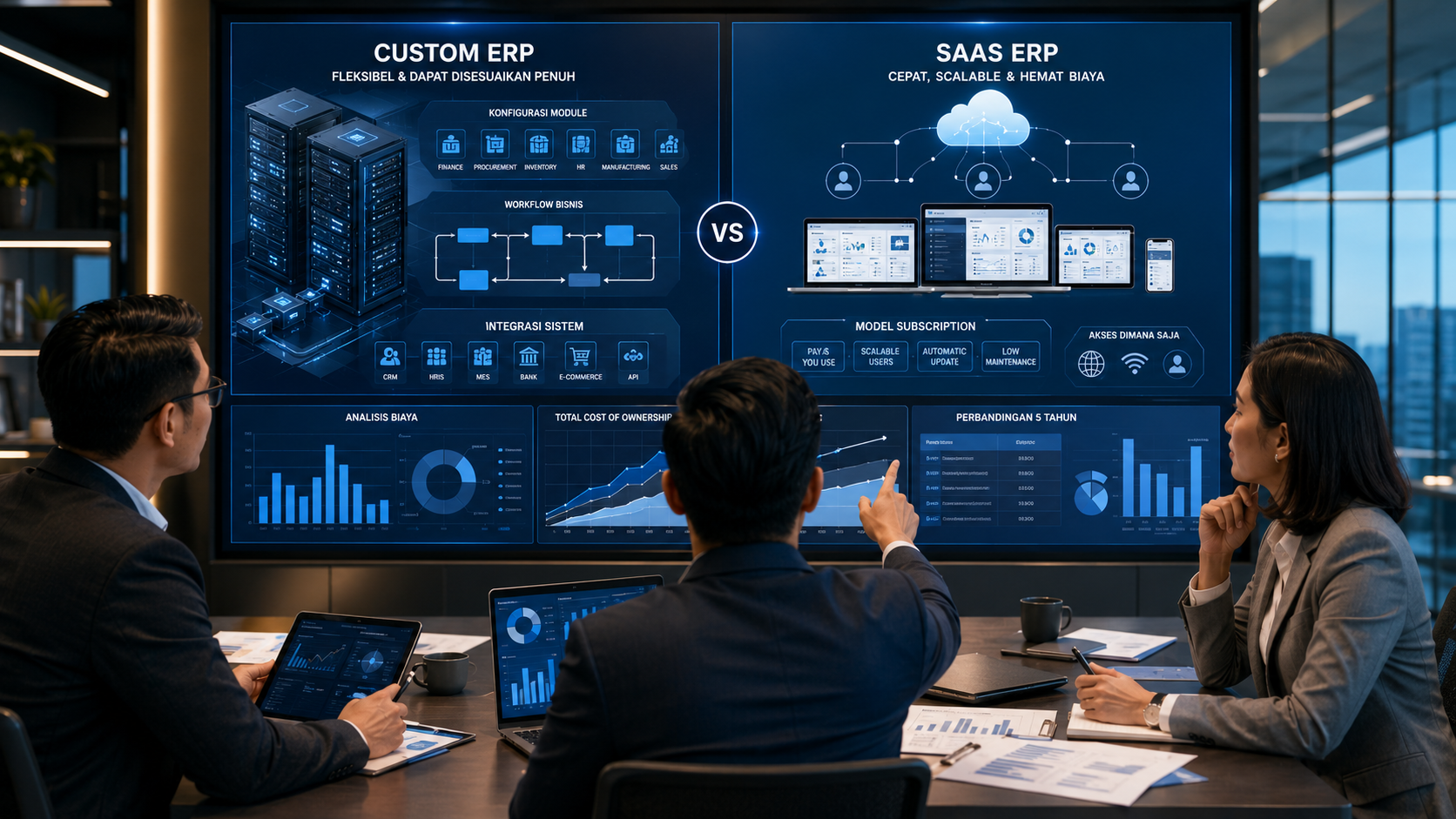 Vendor ERP vs SaaS: Mana Lebih Hemat dan Fleksibel?