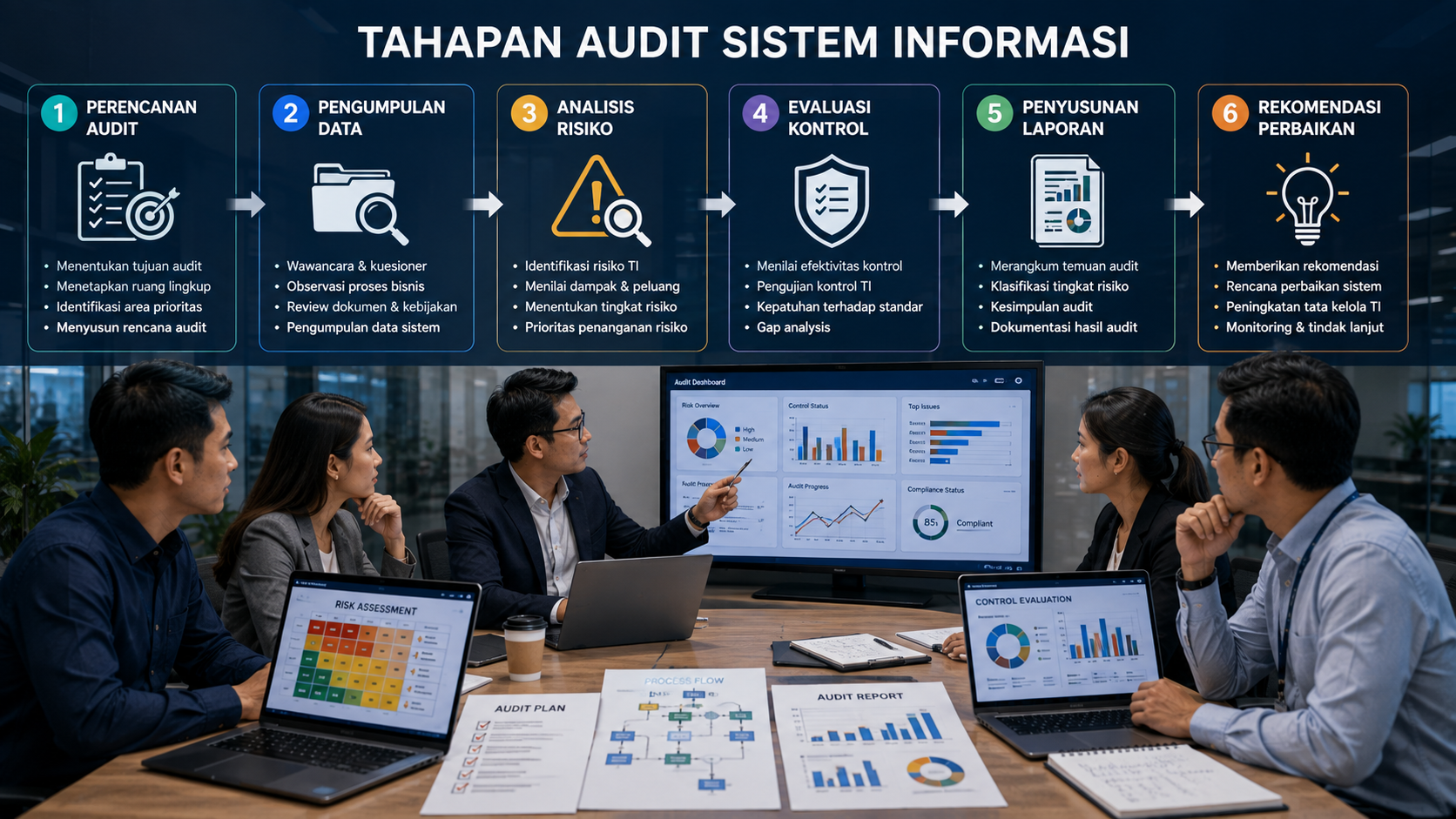 Tahapan Audit Sistem Informasi