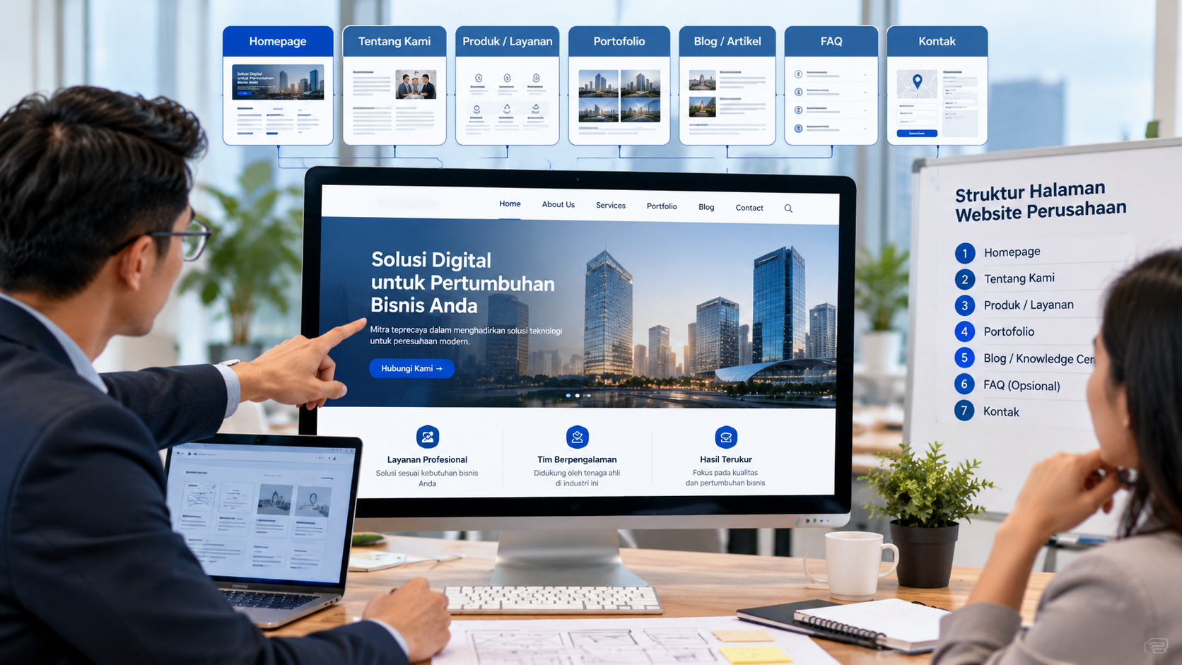 Struktur Halaman yang Wajib Ada pada Website Perusahaan