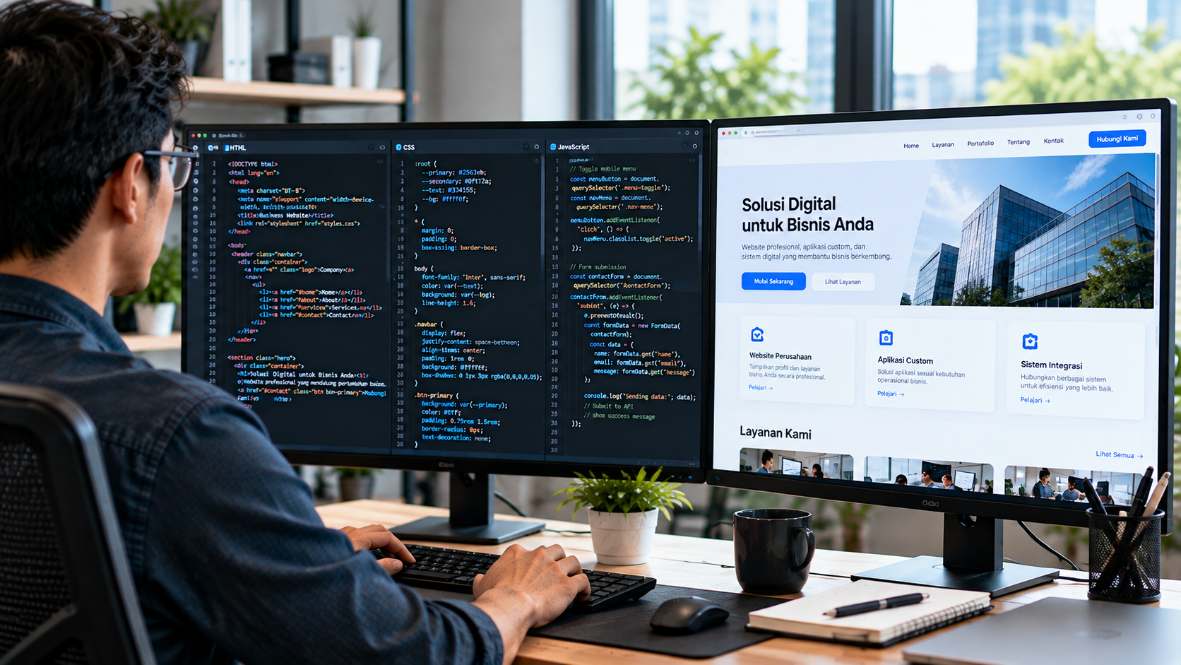 Perbedaan HTML, CSS, dan JavaScript